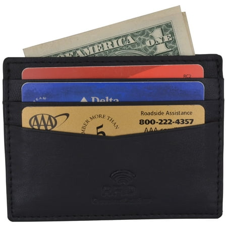 Swiss Marshall Men S Rfid Blocking Slim Thin Soft Genuine Leather Swiss Marshall Men S Rfid Blocking Slim Thin Soft Genuine Leather Credit Card Case Holder Wallet By