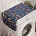 thumbnail image 1 of Fruit Washing Machine Organizer, Half Whole Fig Fruits Ripe Gourmet Vivid Mediterranean Region Artwork, Anti-slip Fabric Top Cover for Washer and Dryer, Blue Purple Grey, by Ambesonne, 1 of 1