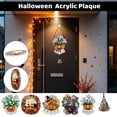 thumbnail image 6 of Halloween Acrylic Door Hanger with Bell and Chain, Spooky Porch Decor for Front Door, Festive Fall Hanging Ornament 1 Pack, 6 of 8