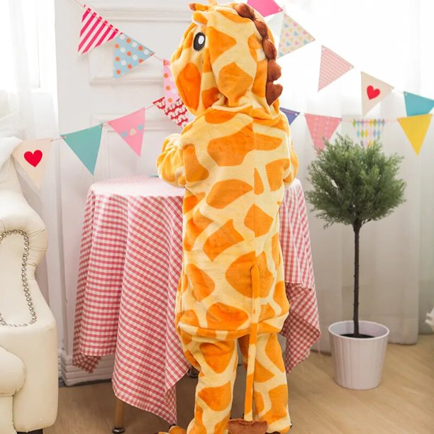 Pijama de franela con capucha para niño y niña, ropa de dormir de dibujos animados, Kigurumi, de Anime, de invierno xuanjing unisex