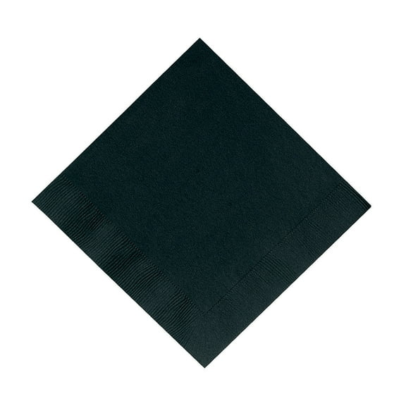 Black 12 7/8" Paper Napkins (50 Pc) - Party Supplies - 50 Pieces