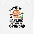 thumbnail image 4 of Inktastic Monkey I Love Hanging out with My Grandad Boys or Girls Baby Bodysuit, 4 of 5