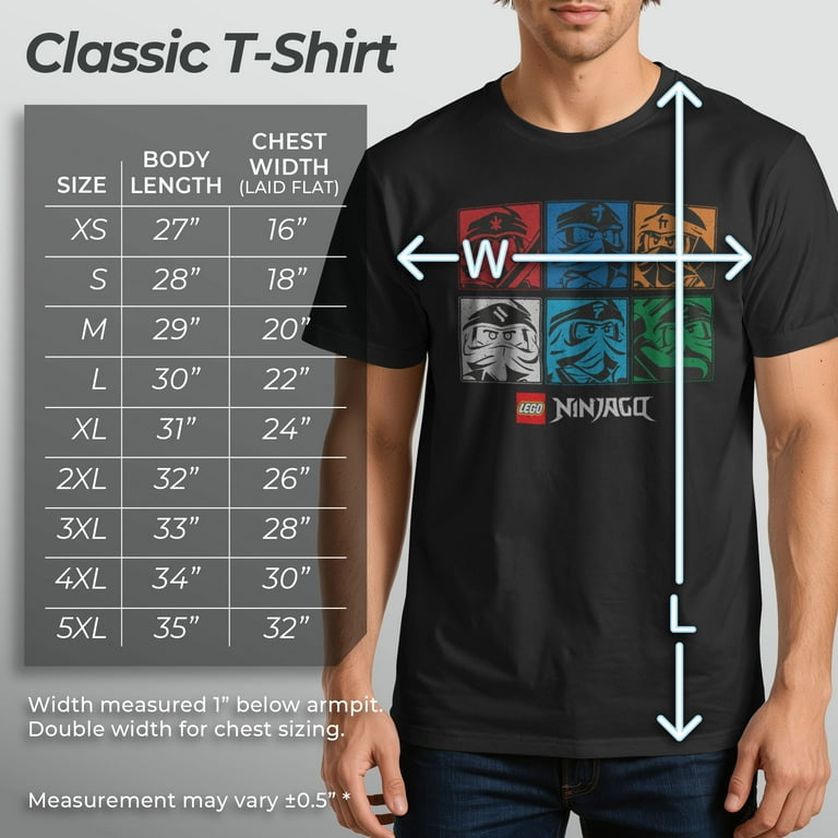 Men's LEGO: Ninjago Character Portraits Graphic T-Shirt