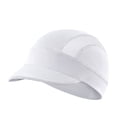 thumbnail image 2 of Unisex Quick-Dry Helmet Liner Cap with Short Brim - Breathable Mesh Cycling Skull Cap, Moisture-Wicking Sun Hat for Running, Motorcycle, Outdoor Sports White one size, 2 of 3