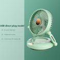 thumbnail image 5 of Ventilador de mesa de escritorio con oscilación automática 90 (enchufe verde sin sacudidas), 5 of 5