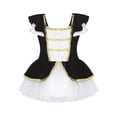 thumbnail image 6 of iiniim Girls Circus Ringmaster Square Neck Short Sleeves Tutu Dress Cosplay Dress Black 16, 6 of 7