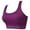 Purple, variant on Seamless Racerback Bras Underwear Women Stretch Workout Top Tank Comfort Padded Bralette