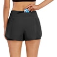 thumbnail image 3 of Women's Athletic Running Shorts Quick Dry Workout Sweat Gym Shorts, 3 of 4