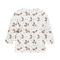 thumbnail image 5 of CLOISE Red Boys White T Shirt 3/4 Sleeve Girls Youth Crew Neck Tops Print Outfits Fall Winter Clothes 3-12T, 5 of 6