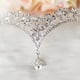 thumbnail image 3 of Boda nupcial mujer cristal flor decoración corona diadema tocado Tiara, 3 of 5