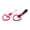 Red, variant on Heart Car Anti Statics Strap Warning Loop Racing Tow Strap For Bumper With Decorative Design In Multiple Color