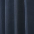 thumbnail image 5 of Superior Nyan 100% Blackout Curtains Set of 2, Grommet Header Curtain Panel Pair, Navy Blue, 52"W x 108"L, 5 of 9