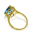 thumbnail image 4 of Galaxy Gold 14K Yellow Gold Natural Blue Topaz Ring - December Birthstone - Communication & Serenity - Sizes 5.5 to 11 - Fine Jewelry for Women, 4 of 7