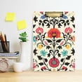 thumbnail image 2 of FORMRS Acrylic Clipboard with Low Profile Clip Standard A4 Letter Size, 12.5" x 9", Beige Red Floral, 2 of 8