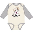 thumbnail image 3 of Inktastic Cream Doodle Pup Boys or Girls Long Sleeve Baby Bodysuit, 3 of 5