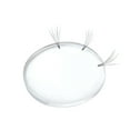 thumbnail image 2 of Xinyolin Silicone Clear Round Dot Eyelashes Extension Grafting Lashes Pad Pallet Stand, 2 of 4