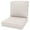 Beige, variant on Yeahumalia Patio Deep Seat Cushions 23'' x 24'' with Removable Cover, Water & Fade Resistant, Beige