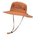 thumbnail image 6 of 2 Pack Fisherman Hats for Men Women Wide-Brim Sun Protection Bucket-Hat Unisex Casual Solid Color Breathable Fishing Hiking Visor Cap, 6 of 8