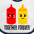 thumbnail image 4 of Inktastic Ketchup and Mustard Gift Boys or Girls Baby Bib, 4 of 4
