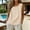 Beige, variant on Linen Tank Tops for Women, Summer Casual Comfy Linen Shirts Round-Neck Breathable Tank Top for Women Sleeveless Summer Clothing for Vacation, Beige L
