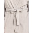 thumbnail image 4 of Joyspun Women's Waffle Kimono Short Wrap Robe, Sizes S-3X, 4 of 5