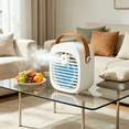 thumbnail image 6 of HIBIBUD Portable Air Conditioners, 6000mAh Rechargeable Mini Air Conditioner, 3 Speeds Portable AC Unit, Personal Air Cooler Cooling Fan with Cool Air Spray for Room, Bedroom, Office, Outdoor, Car, 6 of 7