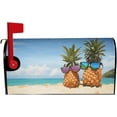 thumbnail image 6 of Attractive Pineapples Summer Beach Mailbox Cover Magnetic Waterproof Mailbox Wraps Post Letter Box Decor 25.5x21 in, 6 of 6
