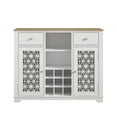 thumbnail image 3 of FESTIVO 47" Stylish Wine Cabinet with Metal Wine Glass Rack - White, 3 of 10
