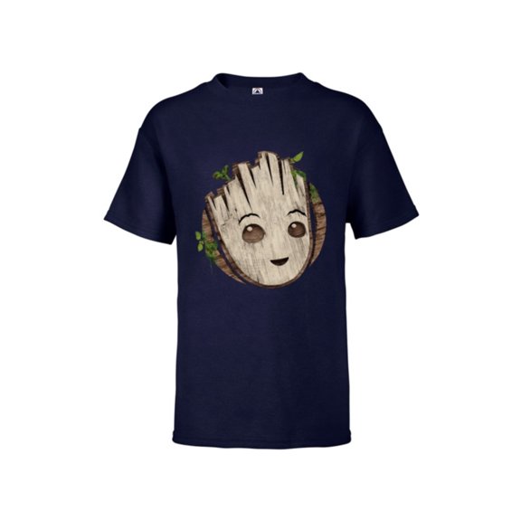 Marvel Studios I Am Groot Baby Face - Short Sleeve T-Shirt for Kids - Customized-Athletic Navy
