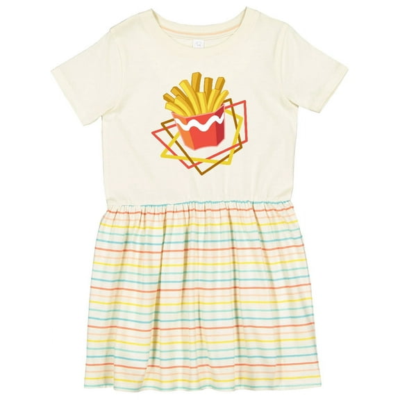 Inktastic French Fries for Summer Girls Toddler Dress