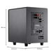 thumbnail image 2 of Monoprice Premium Select 8-inch 200-Watt Subwoofer (Black), 2 of 6