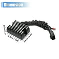 thumbnail image 7 of Unique Bargains Motorcycle Voltage Regulator Rectifier No.74518-99A/74512-00 for Harley Davidson Dyna Low Rider FXD Dyna, 7 of 7
