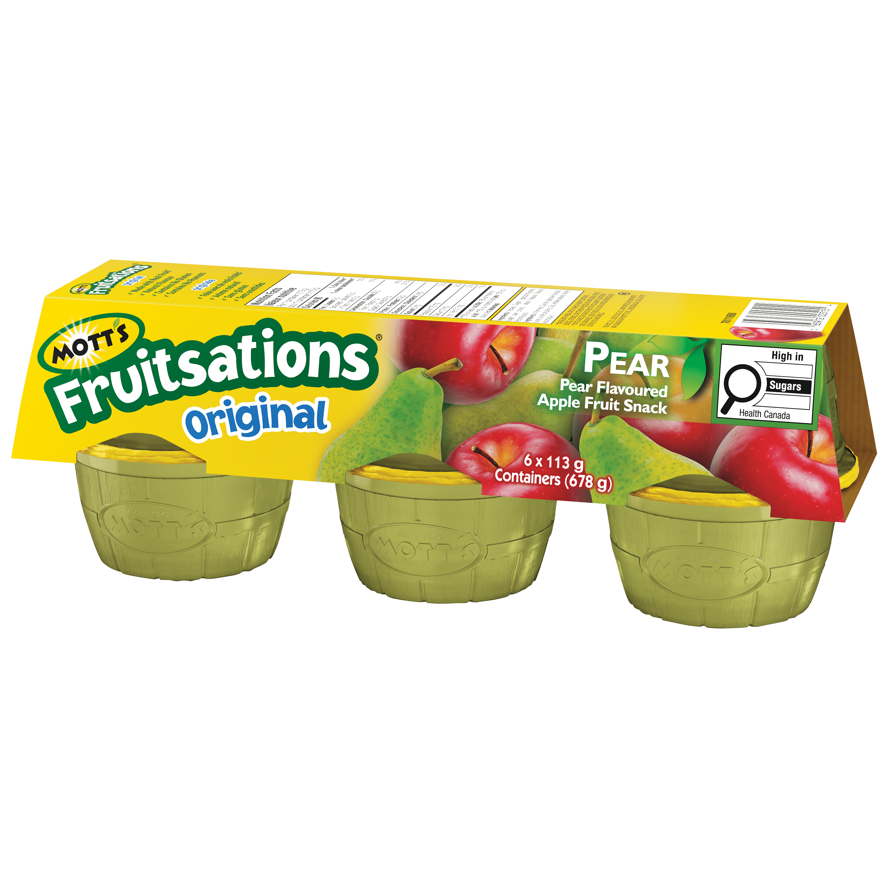 Mott’s Fruitsations Original Pear Apple Sauce