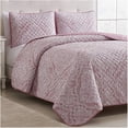 thumbnail image 7 of Mellanni Bedspread Coverlet Set Medallion Coral - Reversible Bedding Cover - Oversized Quilt Set, 3 Piece, Full / Queen, Medallion Coral, 7 of 7