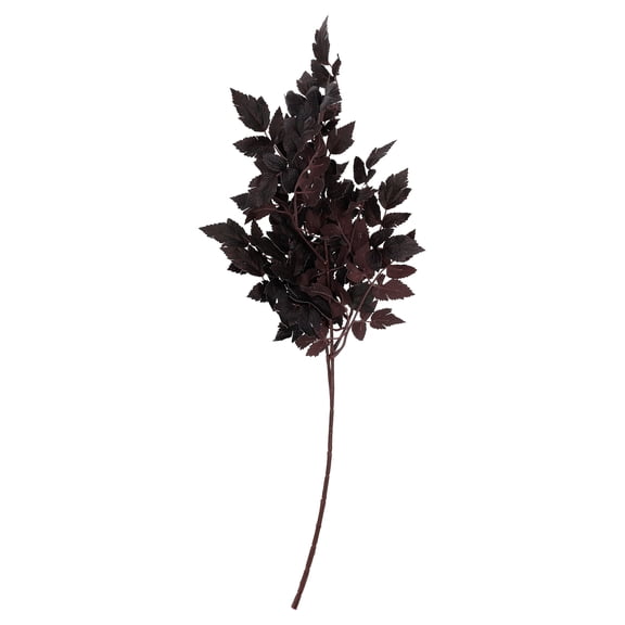 My Texas House Halloween Faux Leaves Stem, Plum, 30"