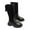 Black, variant on Kids Girls Mid Calf Boots PU Leather Faux Suede Patchwork Boot Side Zipper Booties Princess School Shoes Platform Non Slip Boots Cowboy Round Toe Boot Mid Calf Western Cowgirl Horse Riding Shoes