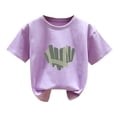 thumbnail image 3 of Avtoify Girls Long Sleeve Shirts Casual, Toddler Girls Fall Clothes, Summer Fashion Boys' and Printed Short Sleeve T-Shirt for Kids, 3 of 4