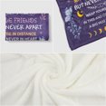 thumbnail image 5 of KAAYEE Best Friend Birthday Gifts,Soul Sister/Brother Graduation Gifts Ideas,Throw Blanket for Bestie Friendship,BFF Unique Gifts,60"x 50",Dark Purple, 5 of 7