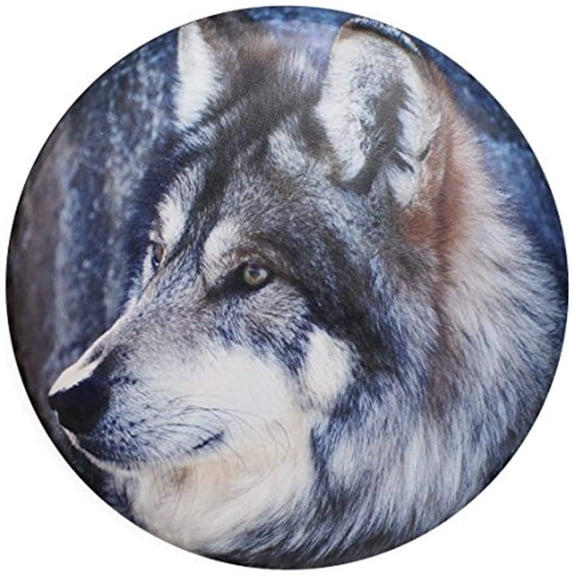 Spare Tire Cover, Wheel Cover with Wolf Print Waterproof Dust-Proof Universal Fit for Jeep, Trailer, RV, SUV, and Camper Van (14 Inch)