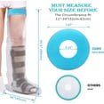thumbnail image 6 of Asunby XL Injuries Waterproof Cast Cover for Shower Leg - Reusable Full Leg Protector for Foot, Ankle, Knee & Surgery Wounds/Injuries - 35.5in, 6 of 8