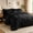 Black, variant on Lipa Full Comforter Set,7-Piece Bed in a Bag,All Season Bedding Set,Comforter,Flat Sheet,Fitted Sheet,Pillowcases and Shams,Beige