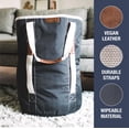 thumbnail image 3 of Mochila de lavandería, bolsa de lona CleverMade, extra grande, 3 of 9