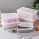 thumbnail image 5 of Contenedores de almacenamiento de alimentos Bearachild de PP duraderos color blanco, 5 of 6