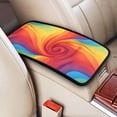 thumbnail image 3 of Car Handrails Box Pad 12.6 X 7.5 In Waterproof Non-Slip Wear-Resisting Durable Breathable Strong Tensile And Tensile Stretch Red Tie Dye Background Rainbow Colors (2), 3 of 7