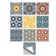 thumbnail image 3 of 10 Piezas Varios Patrones Calcomanías de Pared Calcomanías de Salpicaduras de Cocina Calcomanías para Mejorar 6x6 Pu, 3 of 9