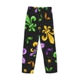 thumbnail image 5 of Easygdp Mardi Gras Carnival4 Men's Pajama Pant, Sleep Elastic Waistband Lounge Pants - Small, 5 of 9