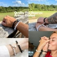thumbnail image 3 of VOLALO 2 Pcs Couples Bracelet Magnetic Healing Stone Stretch Cord Friendship Bracelet For Men & Women, 3 of 10