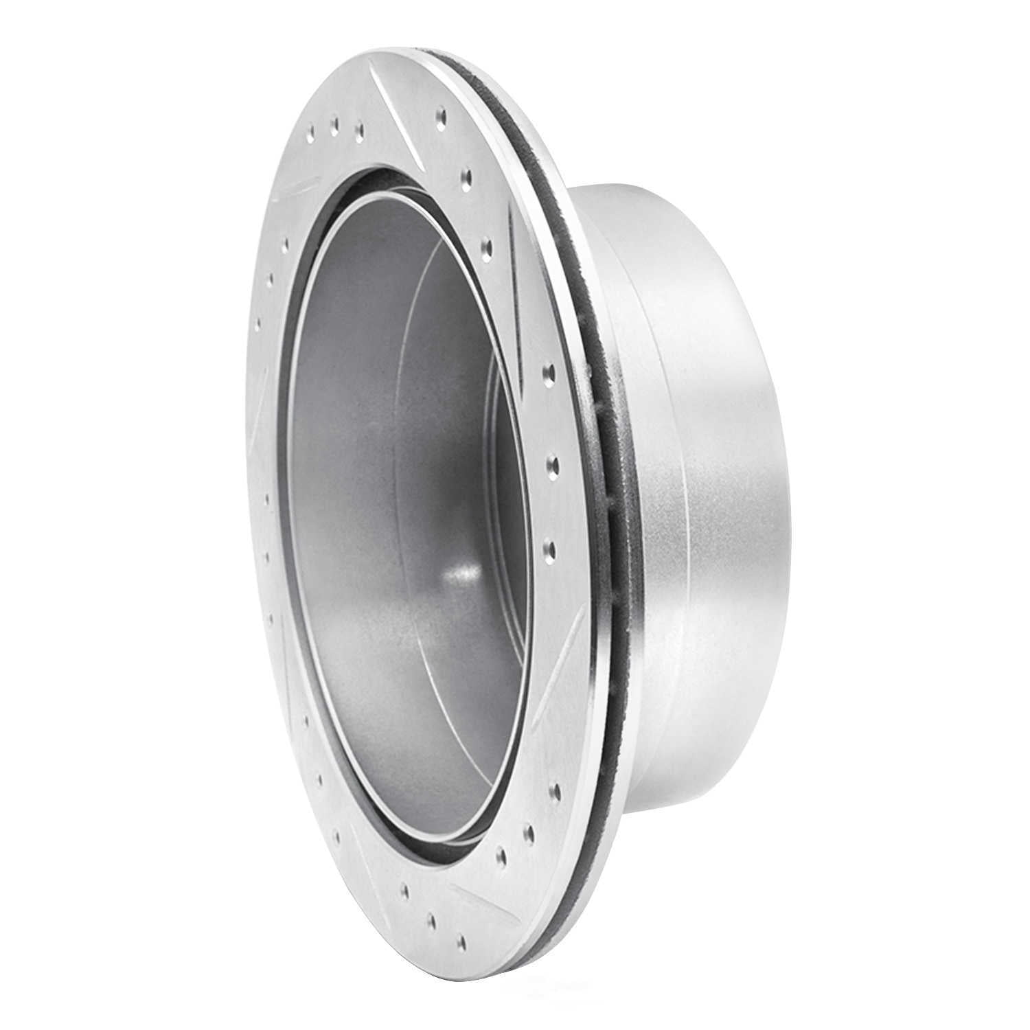 Dynamic Friction Company 631-76117L DFC Brake Rotor - Drilled And Slotted - Silver