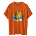 thumbnail image 7 of Fesfesfes Women Workout Clothes Women's Short Sleeve Summer Beach Printed Casual Top Pullover T-shirt Ladies T Shirts Short Sleeve XL(US:10), 7 of 7