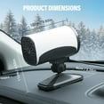 thumbnail image 7 of Portable Car Heater for Vehicle, 12V Car Defroster Windshield Heater, Plug-in Fast Heating Windshield Defogger Fan with Rotatable Base for RV SUV Trucks, 7 of 7